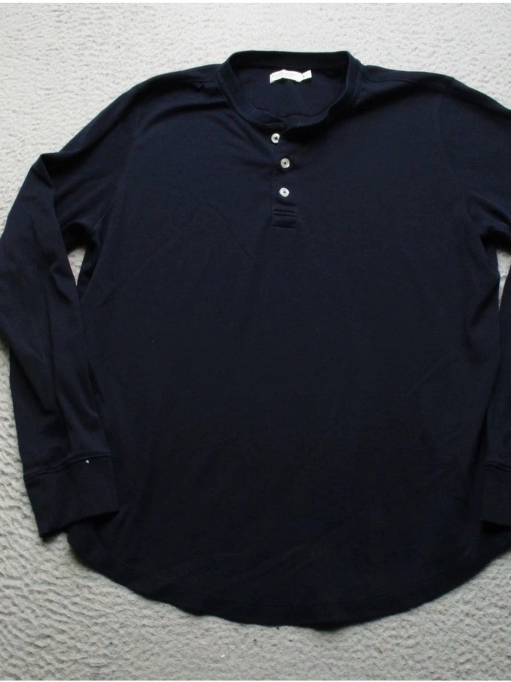 Suitsupply Dark Navy Long-Sleeve Henley